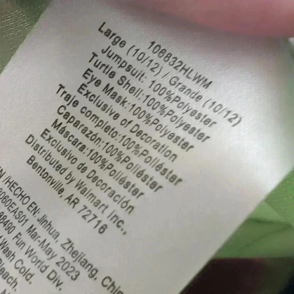 Boys TMNT Raph Raphael Muscle Jumpsuit Costume large (10-12) - Picture 4 of 5